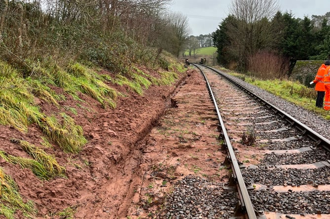 Work starts to repair landslip alongside West Somerset Railway | wsfp.co.uk